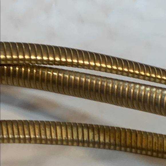 Vintage Gold Heart snake “chain” belt has wear!! Made in USA 🇺🇸 - Picture 6 of 7